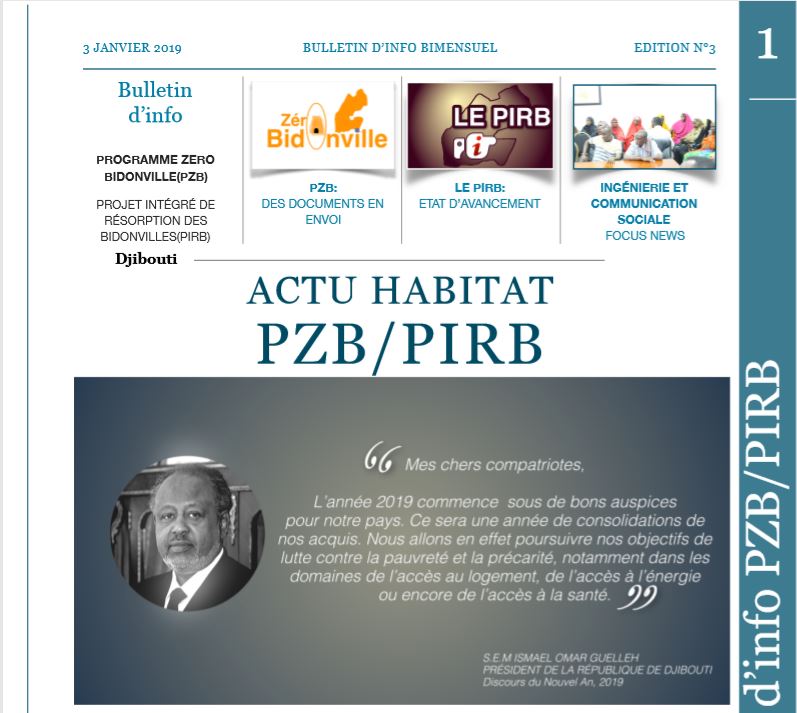 Bulletin d'info ACTU HABITAT PZB/PIRB 3e edition